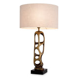 Vintage brass finish | black granite base