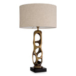 Vintage brass finish | black granite base