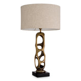 Vintage brass finish | black granite base
