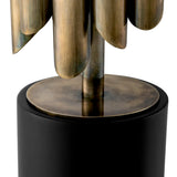 Vintage brass finish | black base