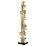 Vintage brass finish | glass