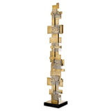 Vintage brass finish | glass