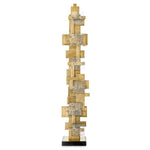 Vintage brass finish | glass