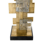 Vintage brass finish | glass