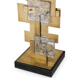 Vintage brass finish | glass