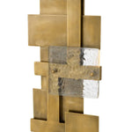 Vintage brass finish | glass