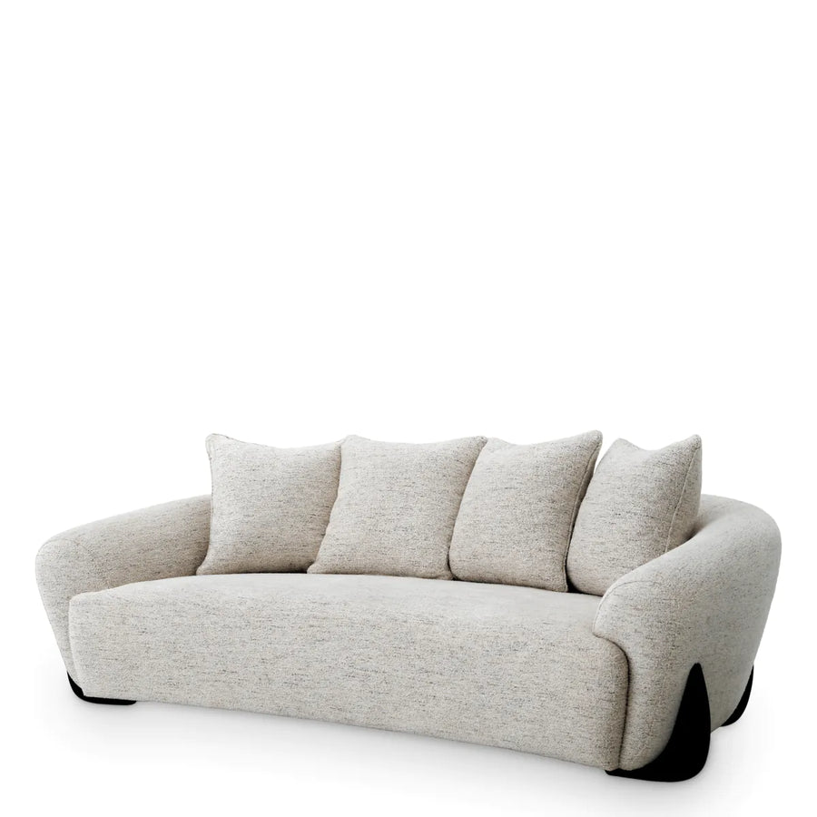 Eichholtz Siderno Sofa in Seashell Off-White Fabric