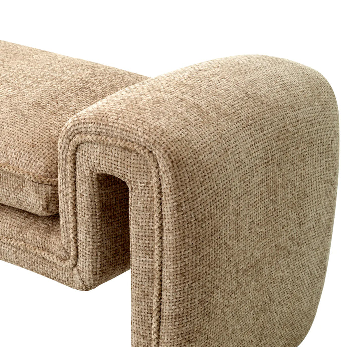 Ławka Eichholtz Tondo S w tkaninie Lyssa Sand