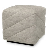 Pufa Eichholtz Avellino w tkaninie Splendor light grey