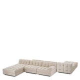 Segmentowa sofa Eichholtz Dean right w tkaninie Skyward sand