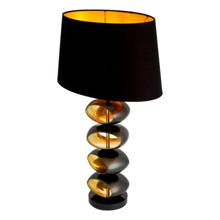 Gunmetal finish | gold finish | black granite base