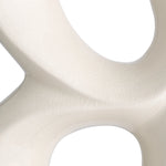 Crackled white ceramic | antique brass finish | black granite base