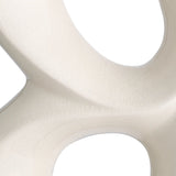 Crackled white ceramic | antique brass finish | black granite base
