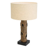 Vintage brass finish | black granite base