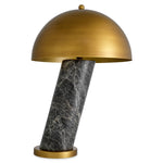 Grey marble | antique brass finish