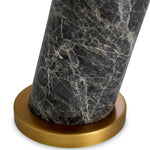Grey marble | antique brass finish