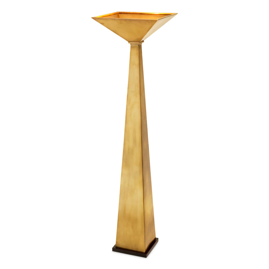 Vintage brass finish | black granite base