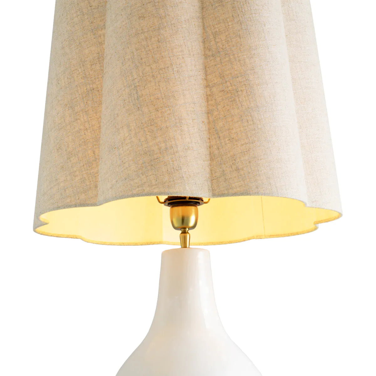 White drip-effect | vintage brass finish