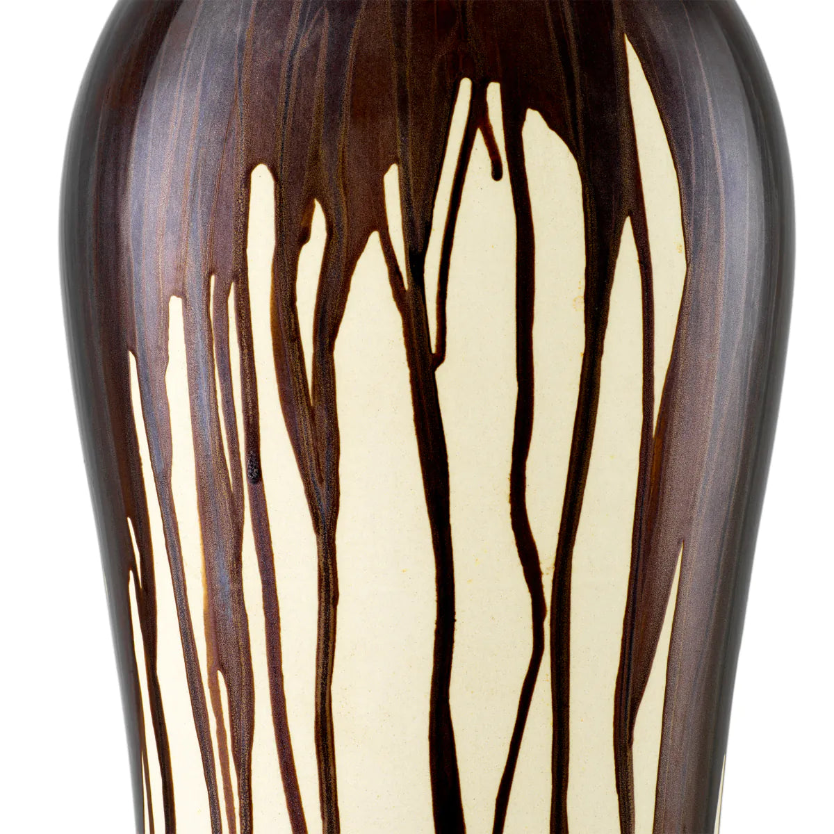 Brown drip-effect | vintage brass finish