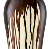 Brown drip-effect | vintage brass finish
