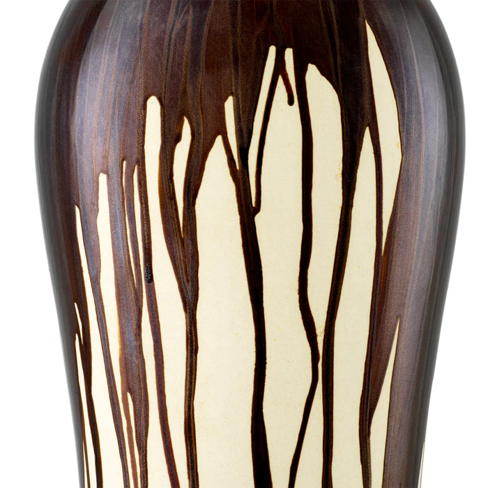 Brown drip-effect | vintage brass finish