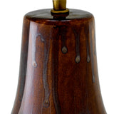Brown drip-effect | vintage brass finish
