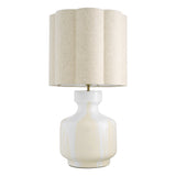 White drip-effect | vintage brass finish