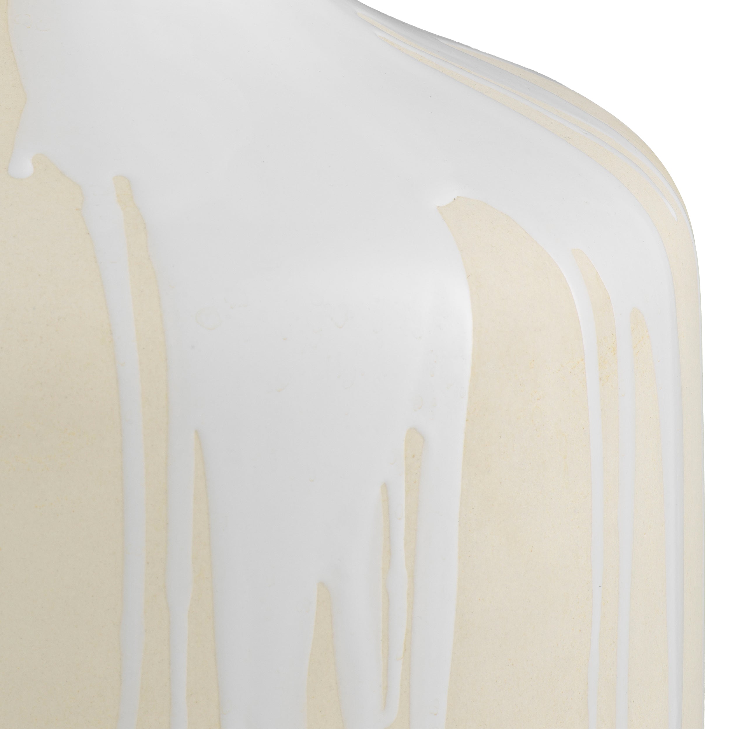 White drip-effect | vintage brass finish