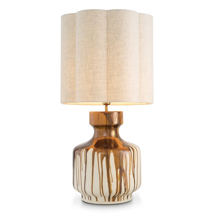 Brown drip-effect | vintage brass finish