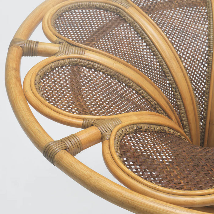 Natural rattan | bevelled clear glass