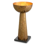 Vintage brass finish | black granite base