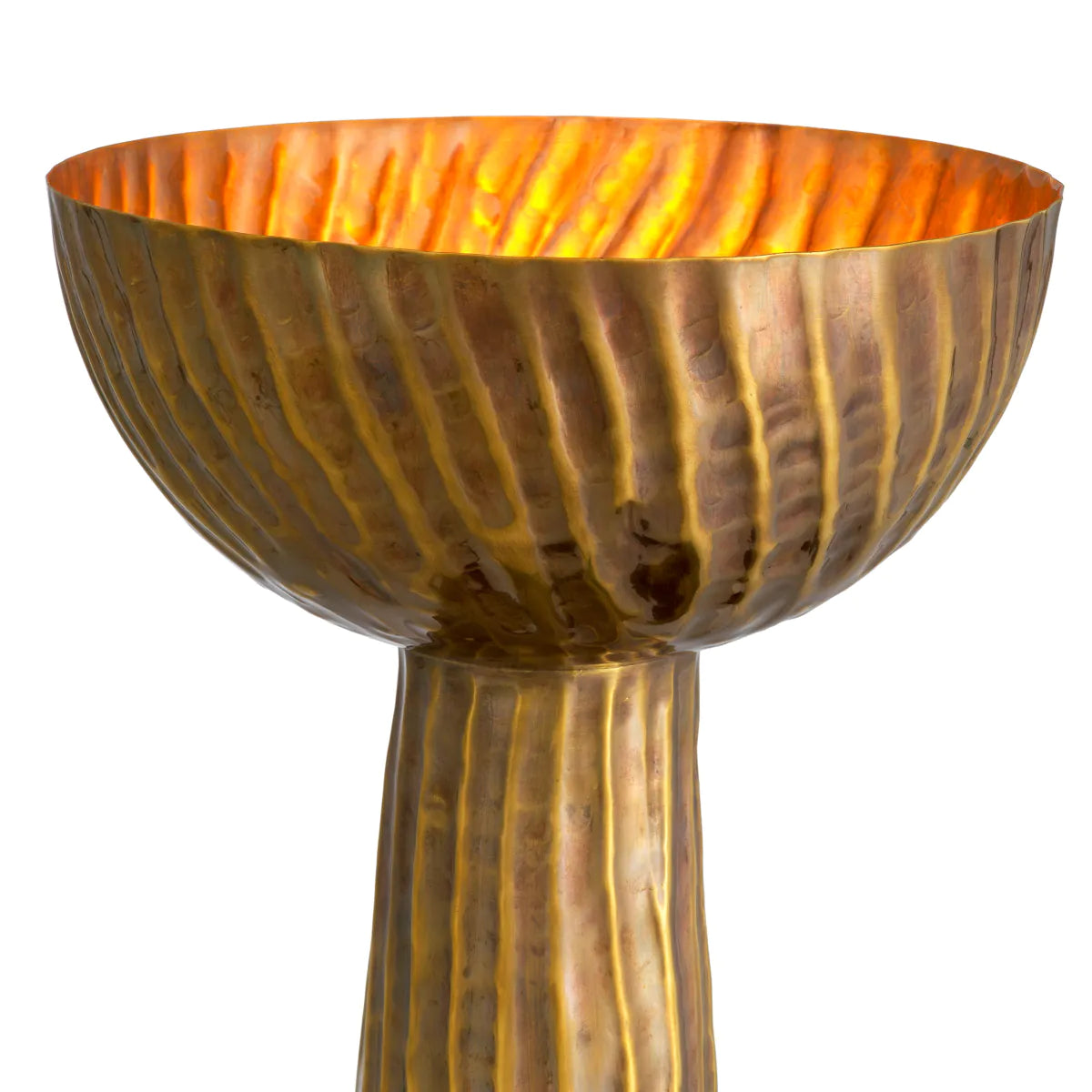 Vintage brass finish | black granite base