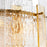 Textured glass | antique brass finish 