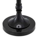 Piano black finish | black granite base