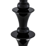 Piano black finish | black granite base