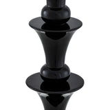 Piano black finish | black granite base