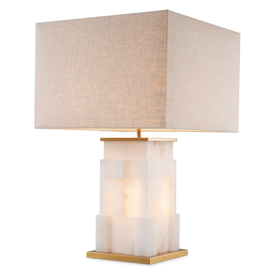 Alabaster | antique brass finish