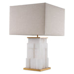 Alabaster | antique brass finish