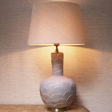 Off-white ceramic | antique brass finish