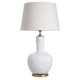 Off-white ceramic | antique brass finish