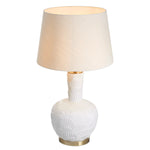 Off-white ceramic | antique brass finish