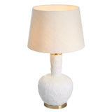 Off-white ceramic | antique brass finish