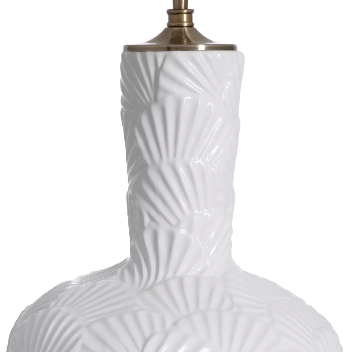 Off-white ceramic | antique brass finish