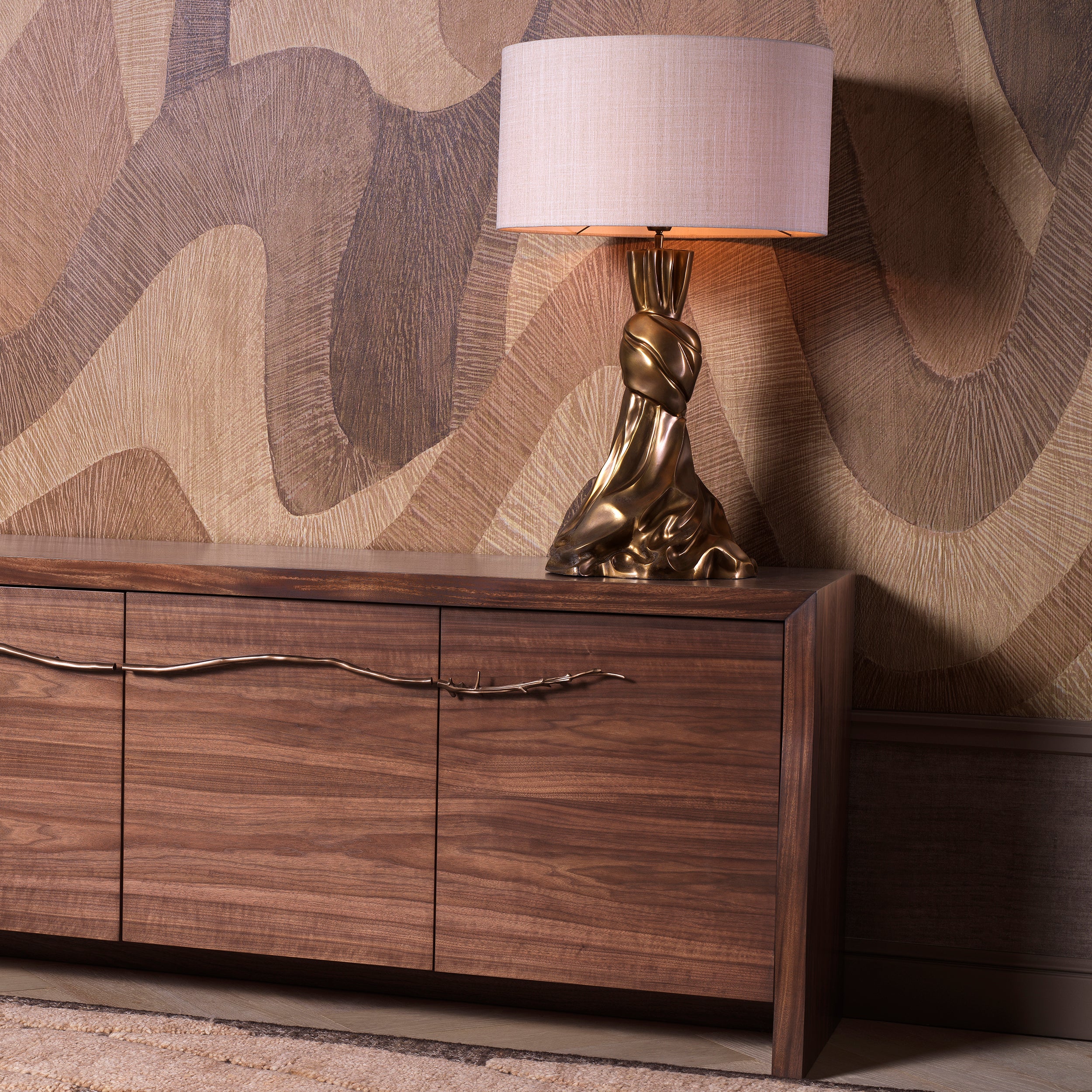 Vintage brass finish