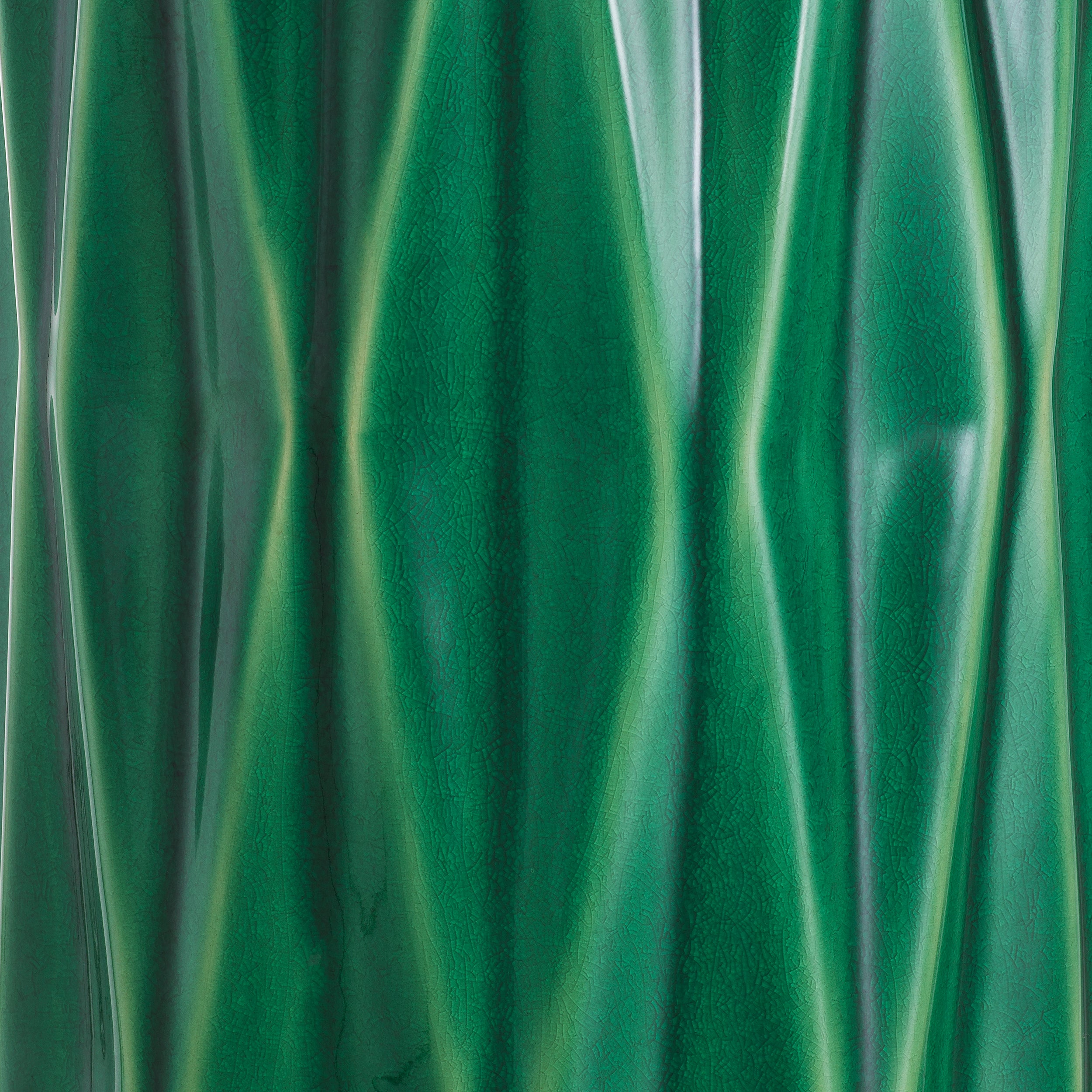 Crackled green ceramic | antique brass finish