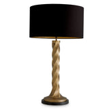 Vintage brass finish | black granite base