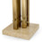 Vintage brass finish | travertine base