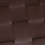 Stoliki boczne Marcello, dark brown faux leather, komplet 2 szt.