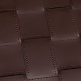 Stoliki boczne Marcello, dark brown faux leather, komplet 2 szt.