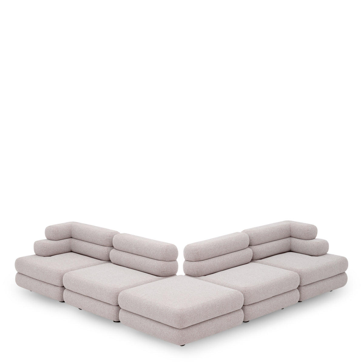 Zewnętrzna sofa modułowa Malaga - puf